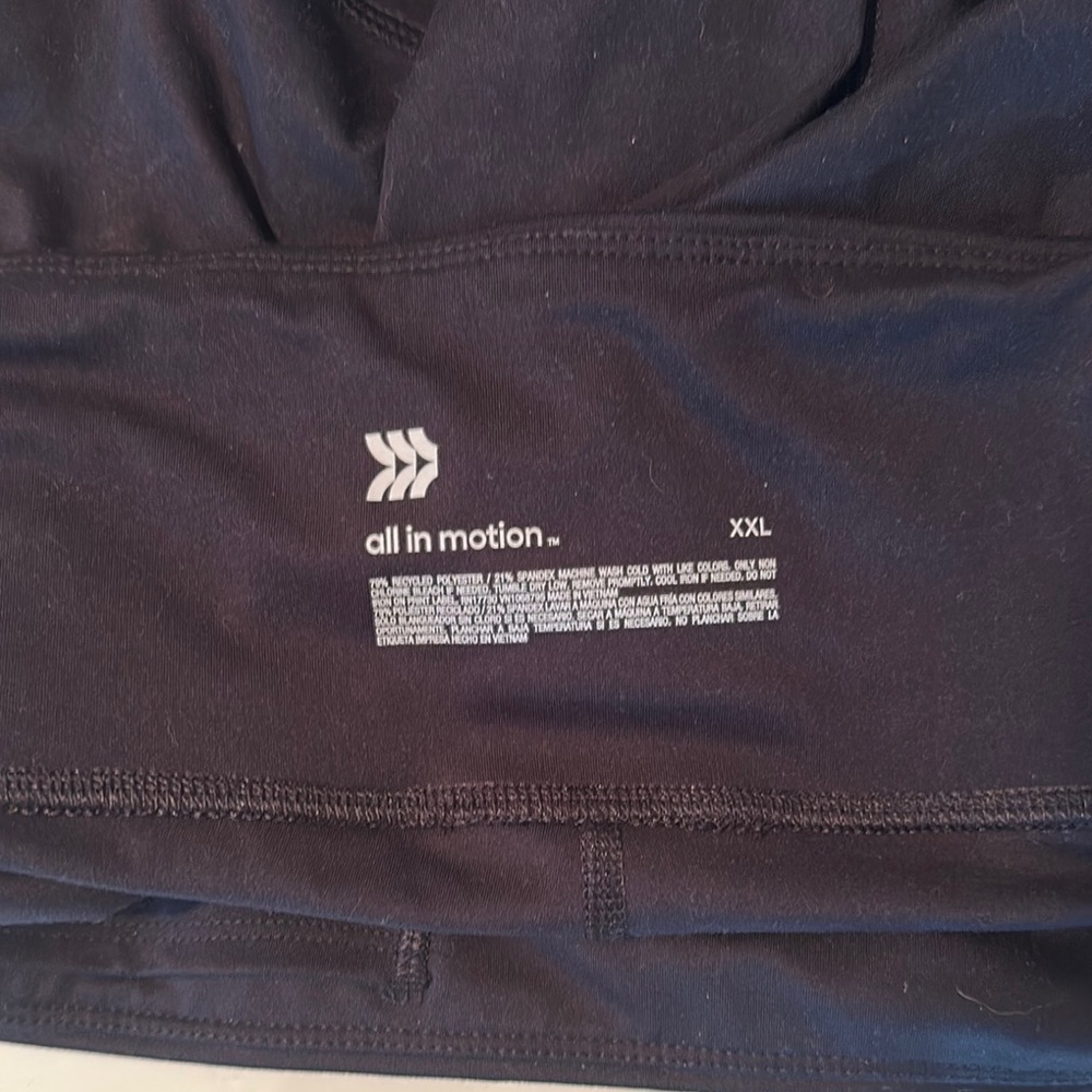 All in Motion Black Biker Shorts